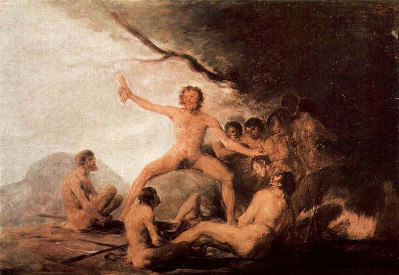 Francisco de Goya Der Kadaver des Jesuiten Brebeuf oil painting picture